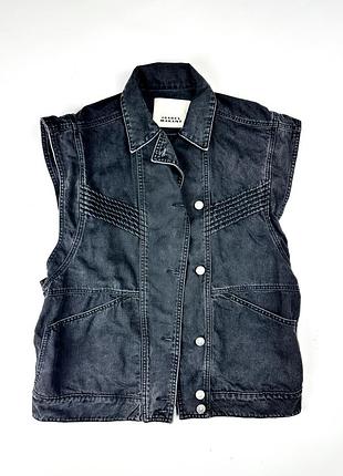 Isabel marant harmon jacket жилетка жіноча джинсова денім