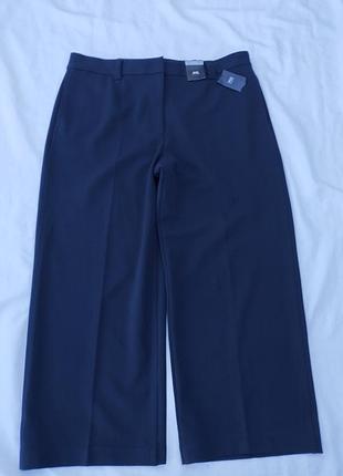 Брюки жіночі m&s collection сині офісні eur-48 поліестер віскоза еластан
