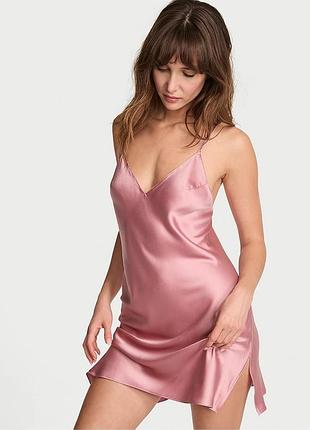 Сатиновий пеньюар victoria secret оригінал