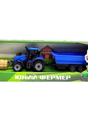 Трактор з причепом-ковшем (синей)