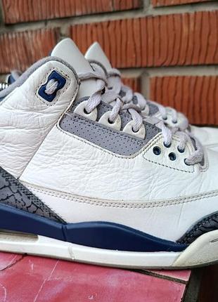 Оригинальные кроссовки air jordan 3 retro — кожа, 27.5 см