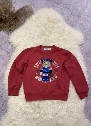 💫детский бордовый свитер-свитшот))обновы часто))