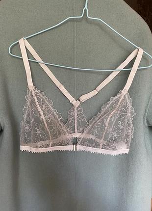 Бюстгальтер h&m бралетте бежевий 85-89 в-с