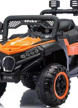 Детский электромобиль багги 4х4 spoko sp-v90 оранжевый, для детей, сада и двора, для детской площадки и дачи, для семейного отдыха