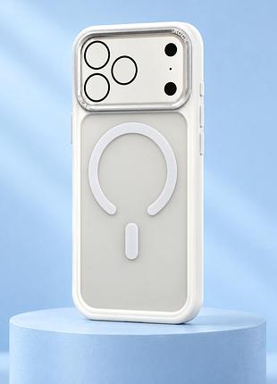 Чехол rock guard touch для iphone 18 pro max металлический с максимальной защитой white mc-13545