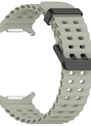 Ремінець ocean band силиконовий для samsung galaxy watch ultra 7 8 заміна штатного ремінця м'ятний mc-13588