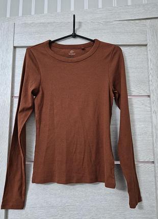 Лонгслів жіночий next в рубчик  s
