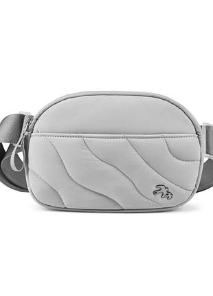 Сумка wiwu terrace crossbody bag с микрофиброй для зарядных устройств и мобильных телефонов светло-серая mc-13611