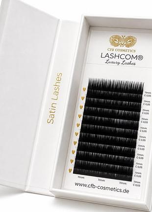 Cfb cosmetics lashcom satin — вії для нарощування, c 0,05 мм, 11 мм