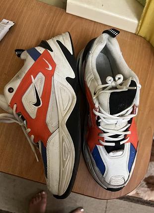 Кросівки чоловічі nike m2k tekno summit white / black-team orange