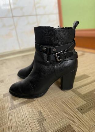 Ботильоны из натуральной кожи leather ботинки сапожки сапоги кожаные ботинки весна осень  демисезонные