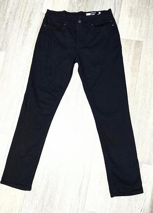 Мужские чёрные джинсы f&f , размер 34/32 slim .