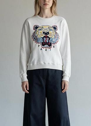 Kenzo женская белый  оригинальный свитшот !