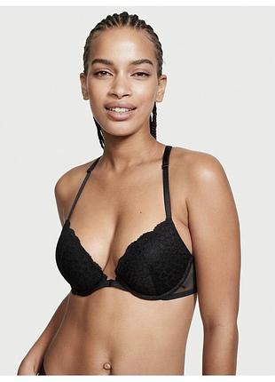 Елегантний мереживний бюстгальтер/бра застібка з переду victoria’s secret the sexy tee розмір 70е push-up 🔥🔥🔥