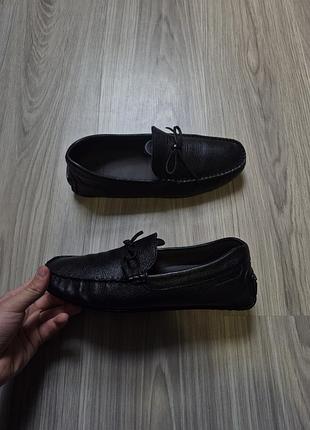Мужские кожаные мокасины (лоферы) от бренда massimo dutti.