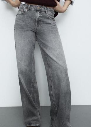 Широкі сірі джинси opus miva align (розмір 36 l28 / s)