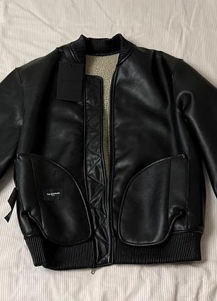 Куртка жіноча the kooples чорна екошкіра