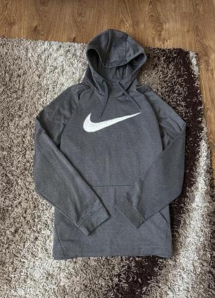 Чоловіче худі nike swoosh сіре