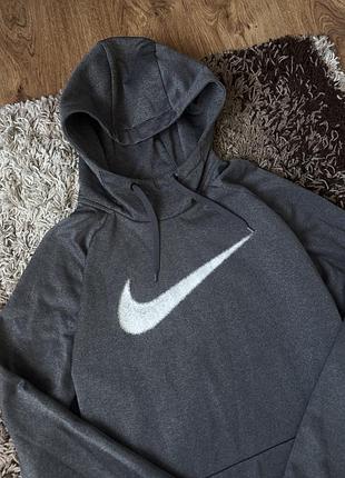 Чоловіче худі nike swoosh сіре 3