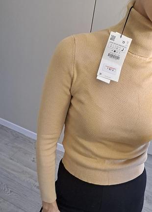 Гольф водолазка zara в рубчик 4