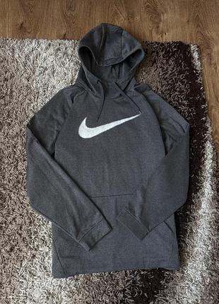 Чоловіче худі nike swoosh сіре 2