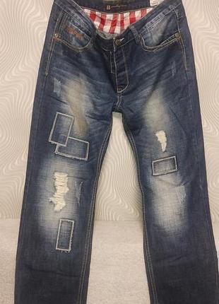 Чоловічі сині джинси бренду justing denim (jeans wear 1979)