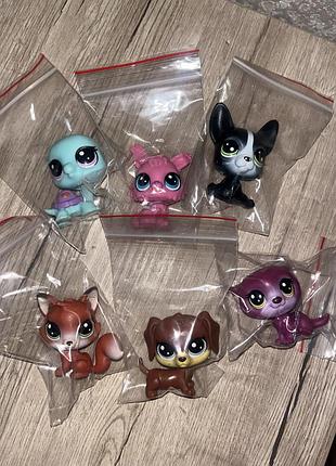 Іграшкові фігурки для дівчинки littlest pet shop різнокольорові пластик