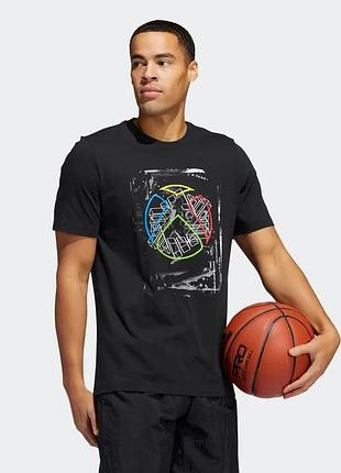 Футболка футболка adidas donovan mitchell x xbox – he4904, черная xxl