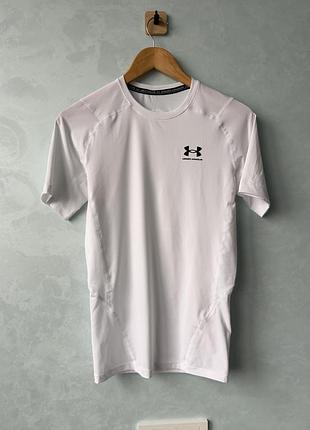 Футболка чоловіча under armour компресійна біла розмір m