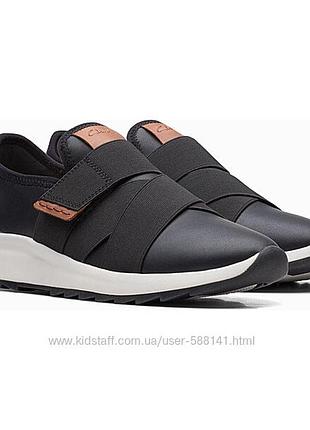 Р.41  clarks dashlite strap кожаные слипоны  оригинал 2