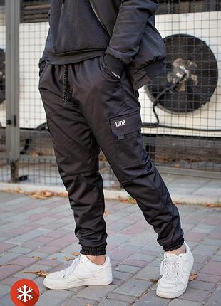 Мужские теплые брюки карго without reflective black xxl, 52