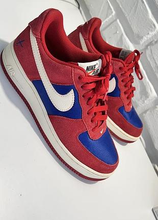Кросівки nike air force 1 червоно-сині