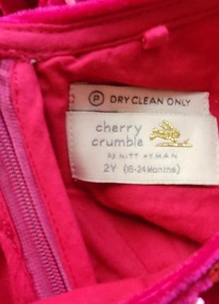 Нарядне плаття cherry crumble на 2 роки 9