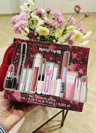 Помада для губ sephora набір для губ з косметичкою