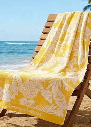 Пляжное полотенце tommy bahama из usa 91х173 см желтое