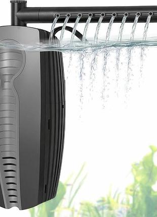 Внутрішній акваріумний фільтр aquarium filter hp-138 (8w, 600l/h) з керамічним наповнювачем та дощовальною насадкою