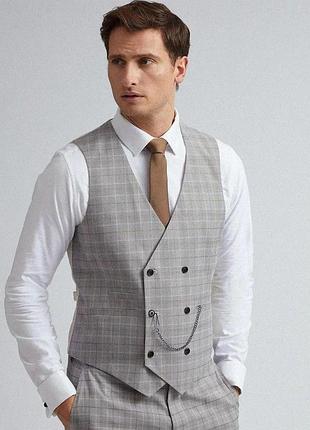 Жилет мужской классический burton menswear xl серый арт 5963