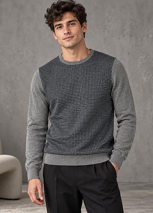 Чоловічий теплий светр з вовни aubin & wills s