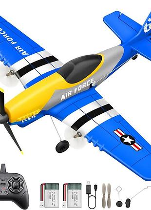 P-51d mustang самолет на радиоуправлении, 3-канальная модель самолета, 6-осевой гироскопический стабилизатор
