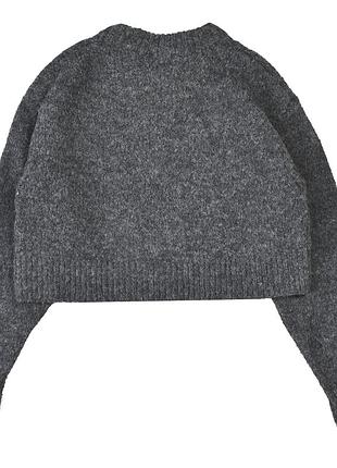 Новий сірий об'ємний светр h&m s 4