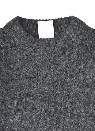 Новий сірий об'ємний светр h&m s 8