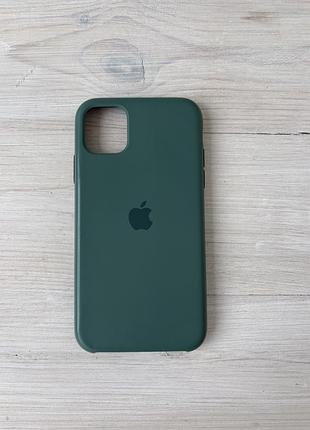 Чохол на iphone 11 силіконовий зелений силіконовий