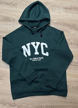 Худі жіноче зелене nyc. одяг шотландія
