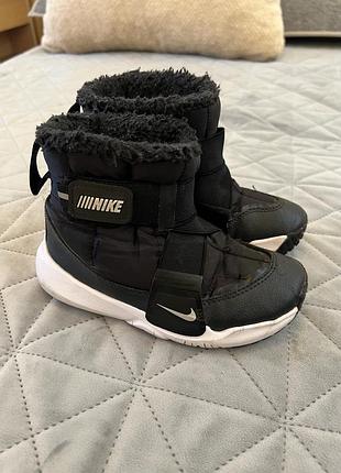 Чоботи зимові nike чорні