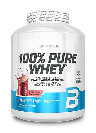 Сироватковий протеїн для росту м'язів і схуднення biotech 100% pure whey 2 кг