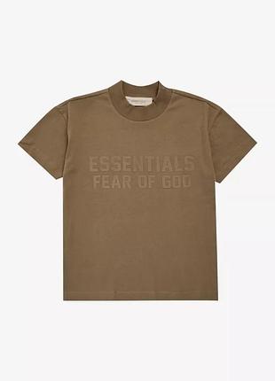 Essentials fear of god женская котоновая футболка