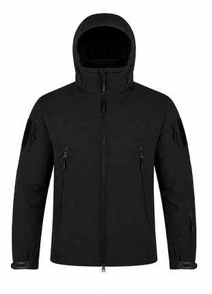 Тактична куртка esdy softshell — чорний