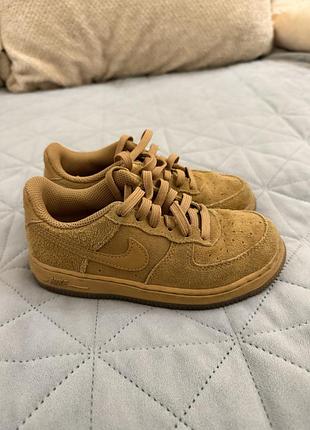 Кросівки nike air force 1 low коричневі