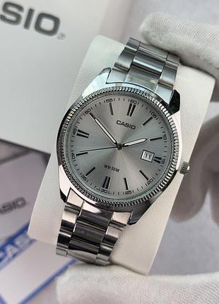 Casio mtp-1302 steel silver | касіо мтп 1302 сірі | casio mtp 1302