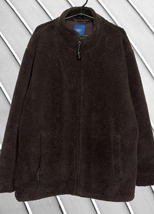 Чоловіча куртка cotton trader xl eu54 uk44 ua54 teddy fleece флісова кофта  плюшева куртка фліска флісовка демисезонна куртка